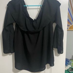 Black long sleeve blouse
